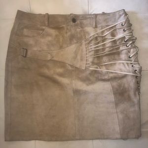 Christian  Dior suede leather skirt 6/8